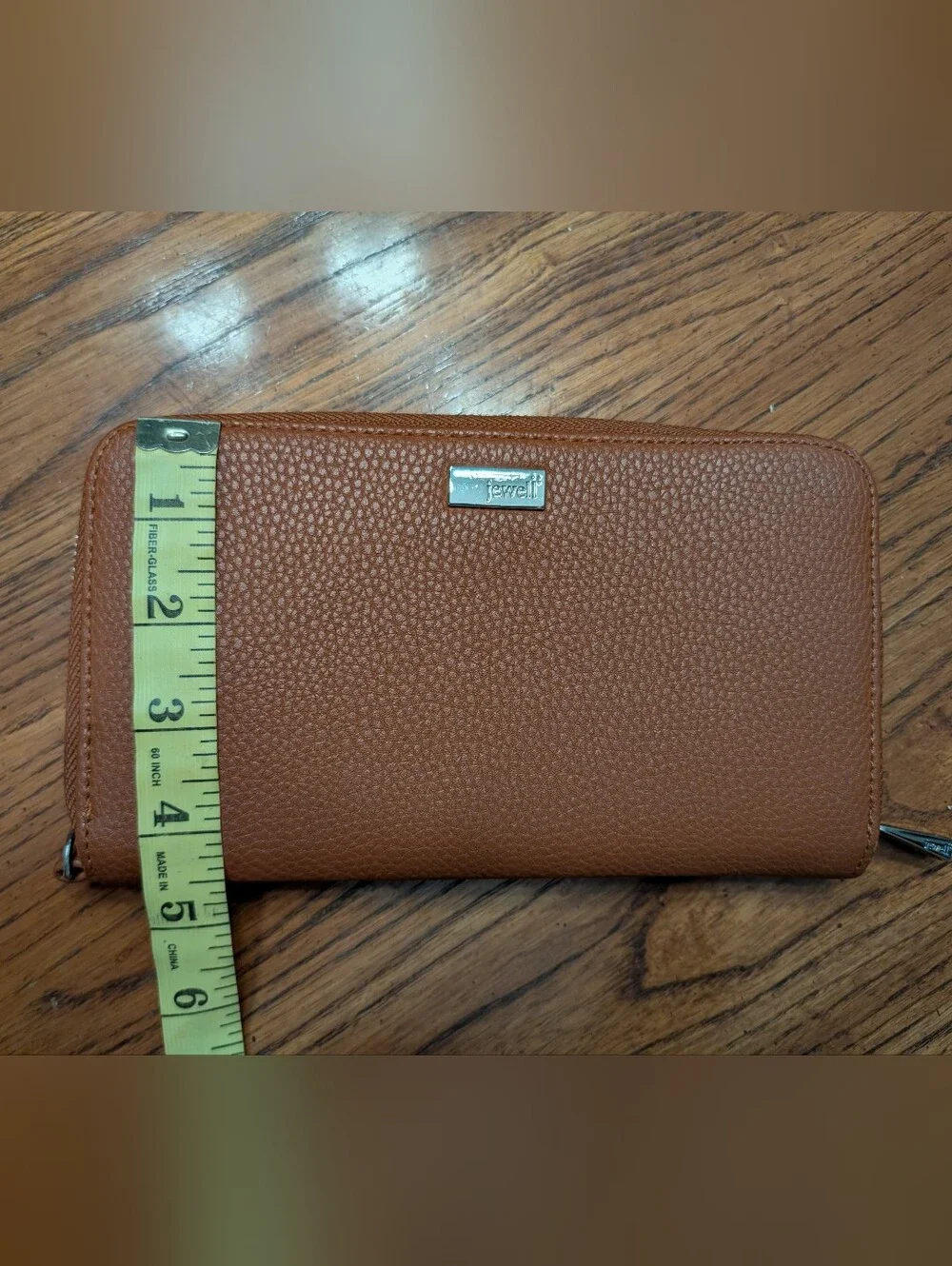 Thirty One Tan Zip-Around Leather Wallet NWOT